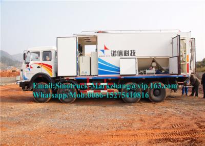 Chine Exploitation lourde écrasant le camion d'émulsion d'ANFO d'équipement avec le châssis de HOWO 8x4 à vendre