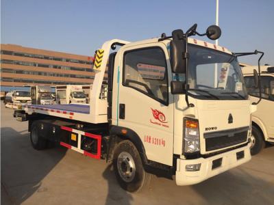 China 4x2 3 Ton Road Wrecker Truck With Lifting / Pulling / Hoisting ZZ1087G381CE183 for sale