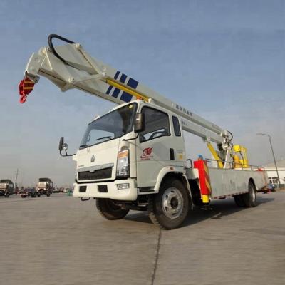 China vehículo del trabajo de la mucha altitud del camión de la plataforma de trabajo aéreo del 12-14m con 360 que giran en venta