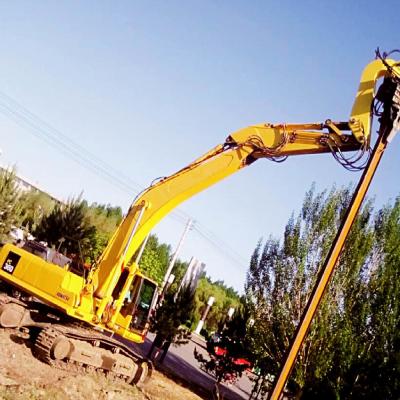 China 3400 Frequency Hydraulic Pile Drilling Equipment For Excavator With 8 Eccentric Moment for sale