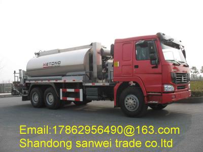 Chine Taux de distribution de pavage de la largeur 3.0l/M2 du camion 6m de distributeur d'asphalte de MEITONG 4x2 à vendre