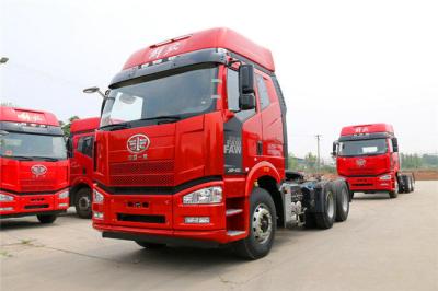 China Red Color JH6 10 Wheels 6x4 Tractor Trailer Truck With FAW Single Reduction 457 Axle for sale