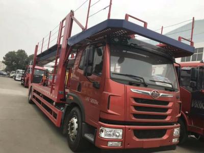 China Camión plano de las capas dobles de FAW CA1560 4x2 para transportar el tipo de transmisión manual de los coches en venta