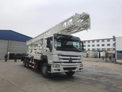 China Plataforma de perforación montada camión eléctrico del generador con el chasis y el diámetro BZC400ZY de SINOTRUK HOWO de 500m m en venta