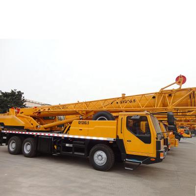 China Yellow  QY20G.5 XCMG Telescopic Boom Crane Smarter 20 Ton WD615.92E for sale