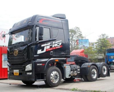 China Black Color Tractor Trailer Truck With 295/80R22.5 Tires And 115km/h Max Speed for sale