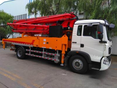 China Air Cooling Euro 2 Concrete Pump Truck With 32MPa Rated Working Pressure for sale