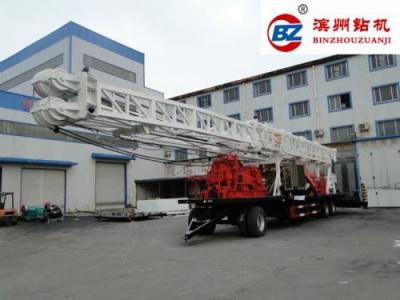 Κίνα BZT1500 τοποθετημένο ρυμουλκό περιστροφικό κάτω 1500m μηχανημάτων διατρήσεων φρεατίων νερού βάθος τρυπών εγκαταστάσεων γεώτρησης προς πώληση