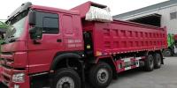 China 371HP Howo 12 Wheeler Dump Truck With ZF8118 Steering And HW76 Cabin for sale