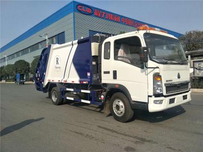 China 5 ou 8 caminhões toneladas de ³/coletor do compressor HOWO 4x2 140HP 8m do desperdício do lixo à venda