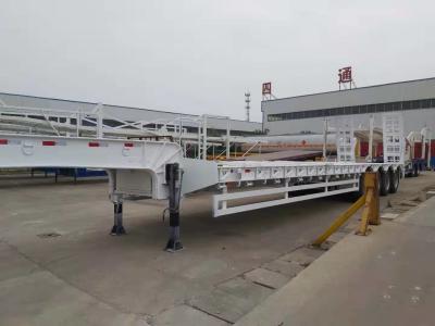 China 4 Achsen-niedriger Bett-halb Hochleistungsanhänger mit FUWA-Achsen-und 14mm Kanal-Stahl-Traverse zu verkaufen