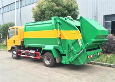 중국 HOWO 4X2 8m3 쓰레기 쓰레기 압축 분쇄기 트럭/5 톤은 쓰레기 수거차를 압축했습니다 판매용