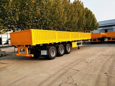 Chine Trois - axe 40ft de 30 tonnes de cargaison suspension mécanique de mur latéral de remorque semi à vendre