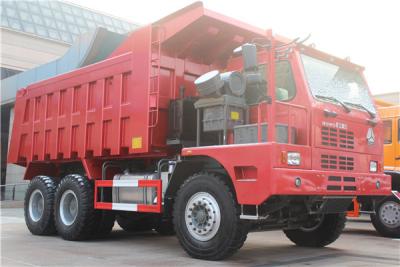 China Red 10 Wheelers Mining Dump Truck With AC26 Rear Axle 8545x3326x3560 Mm for sale