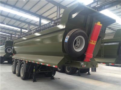 China Mechanical Suspension 60T Heavy Duty 500MM Dump Semi Trailers for sale