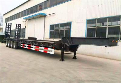 China Sinotruk 10T Low Bed Semi Trailer Mechanical Suspension for sale