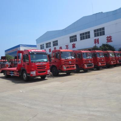 China 6 wielen 5 Ton Excavator Flatbed Transport Truck CA1160P62K1L2E5Z Te koop