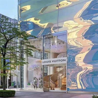 China Contemporary 8mm Dichroicc Customized Ultra Clear Glass / Shine Color Glass For Indoor And Outdoor Architectural Decoration en venta