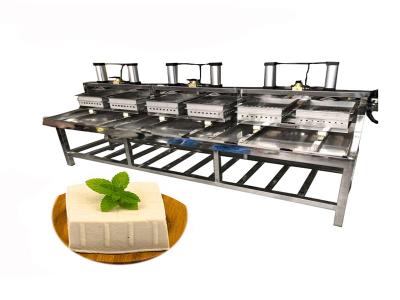 China industrial 6 tofu mold pneumatic tofu pressing forming machine for sale