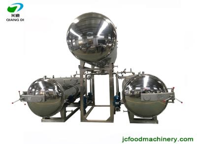 China industrial semi-automatic electric autoclave sterilizer machine for bottles/pouches/bags/canned food for sale