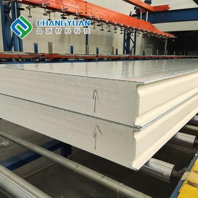 China Changyuan Cold Storage PU Panel Fire Rated Sandwich Panel 150/200/250mm for sale