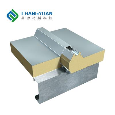 China Modern Insulated Metal PU Sandwich Roof Panel Fire Resistance for sale