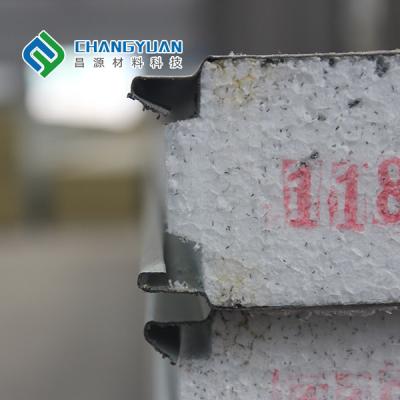 China Los paneles de bocadillo del aislamiento de SMP PVF intercalan anchura de la hoja 1000mm-1500m m de la techumbre en venta