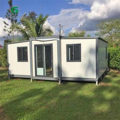 China Luxury Fold Up 3 In 1 40ft Expandable Container Home Relocatable Site Office for sale