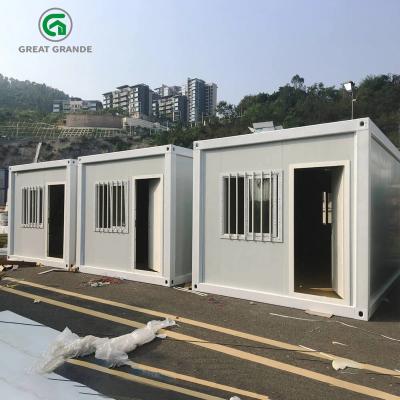China Sandwich Panel Movable Container House Homes Detachable Site Shed With Toilet for sale