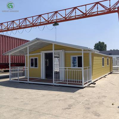 China Modern Expandable Prefab House Flexible Sturdy Steel Construction White Finish for sale