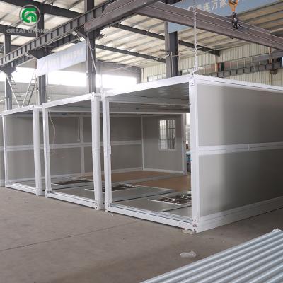 China High Strength Steel Prefab Folding Container House Creative Workspace Foldable Architecture for sale