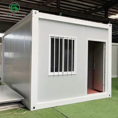 China Prefabricated Anti Vandal Site Office Shed With Toilet for sale