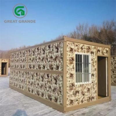 China Oficina modular portátil los 40ft de la construcción del envase de la casa del vándalo anti en venta