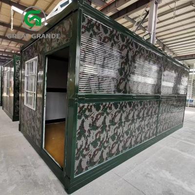 China Escritório pré-fabricado de dobramento provisório do recipiente das cabanas do canteiro de obras à venda