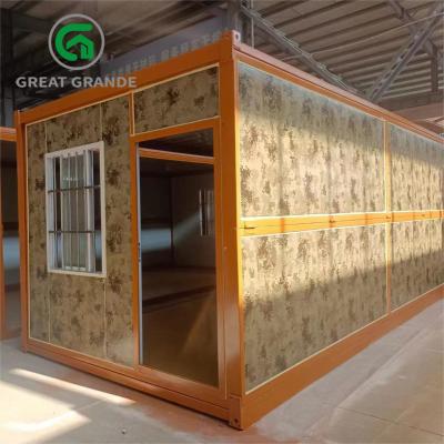 China Camouflage Prefabricated Portable Modular House Container Site Portacabin Galvanized Steel for sale