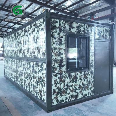 China Oficina prefabricada incombustible del sitio del contenedor vertida con el retrete en venta