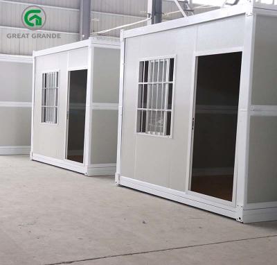 China Casas pré-fabricadas portáteis dobráveis do recipiente do escritório para acampar à venda