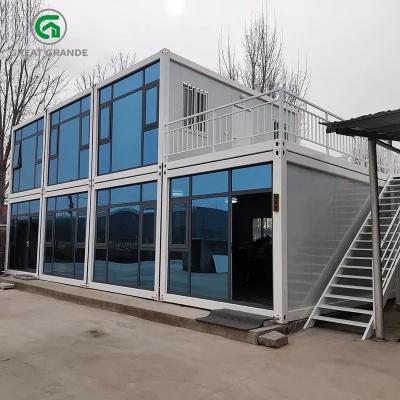 China O canteiro de obras Windproof da casa pré-fabricada derrama o escritório móvel 40FT à venda