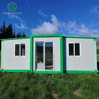 China Green Frame Expandable Container House Free Assembly Sustainable Living for sale
