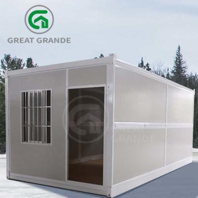 China Windproof Shockproof Grande Folding Container House Galvanized Steel Frame for sale