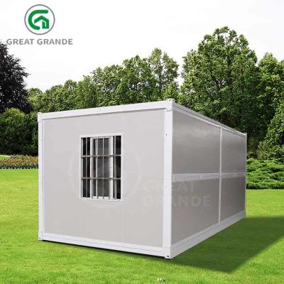 China 20ft Shockproof Fold Out House Container Galvanized Steel Manufacturers for sale