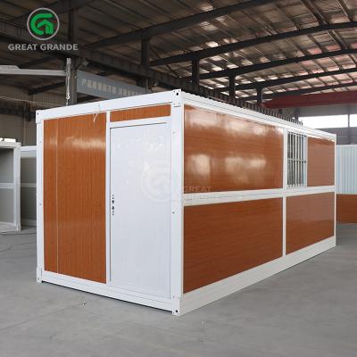 China Wood Grain Glass Collapsible House Container Quick Setup ODM en venta