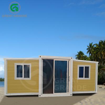 China 20ft Expandable Mobile Home Manufacturer Customizable Layouts Galvanized Steel Frame à venda