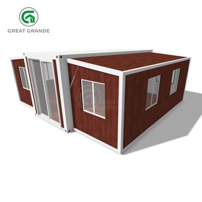 China 20ft Prefab Expandable House Manufacturer Internal Fittings Customizable EPS Wall Material for sale
