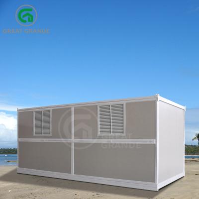 China 20ft Prefabricated Container Manufacturer rock wool boards galvanized steel frame for sale