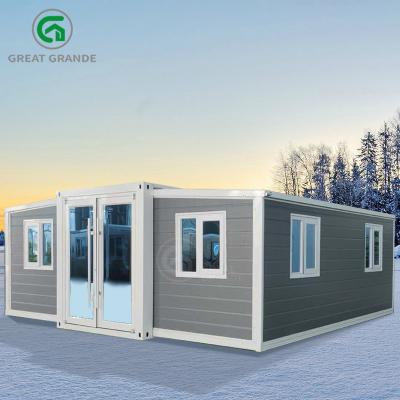 China 20ft Expandable Mobile Home Manufacturer Prefab Homes Living Space Temporary Shelter for sale