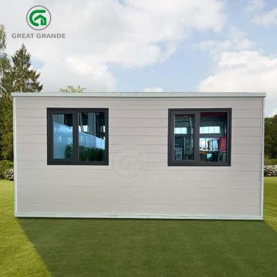 China 20FT Expanding Container House Galvanized Steel Square Tube Toilet Shower for sale
