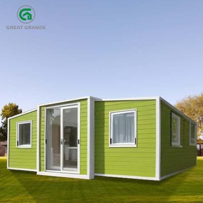 China 20FT Luxury Expandable Container House Galvanized Steel Square Tube Electrical Fixtures for sale