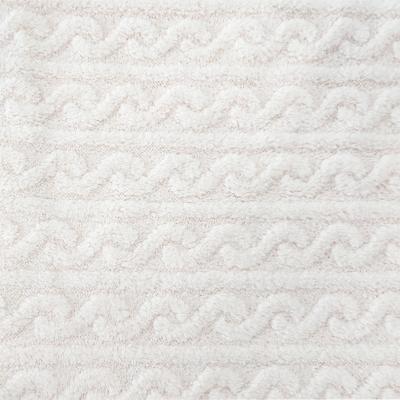 China White Blanket Plush Shu Velveteen Fabric 270 GSM Soft Sherpa For Winter Pajamas à venda