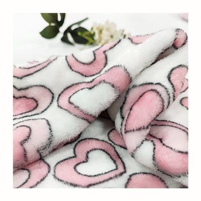 China 128X68 Flannel Fleece Ployester Fabric Knitted Anti Static 300GSM à venda